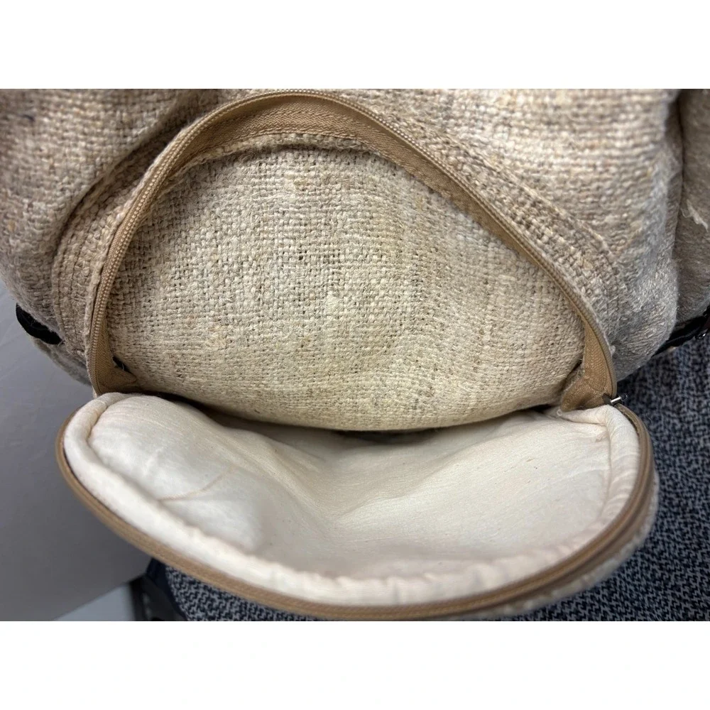 HEMP Backpack Eco-Friendly ReThink‎ Himalayan Beige Rucksack Casual NWOT Hippie